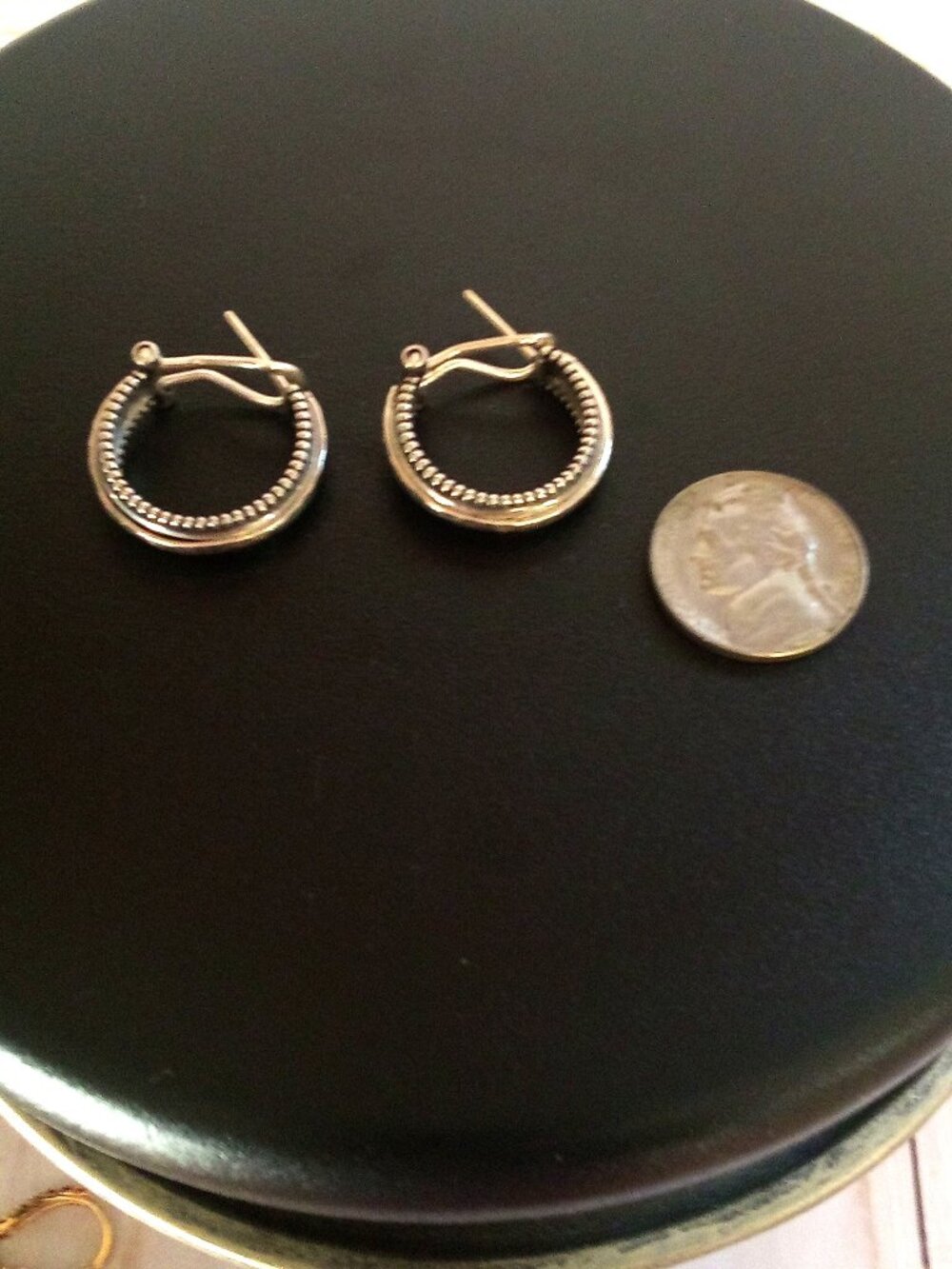 Sterling 925 Beaded Pierced Earrings